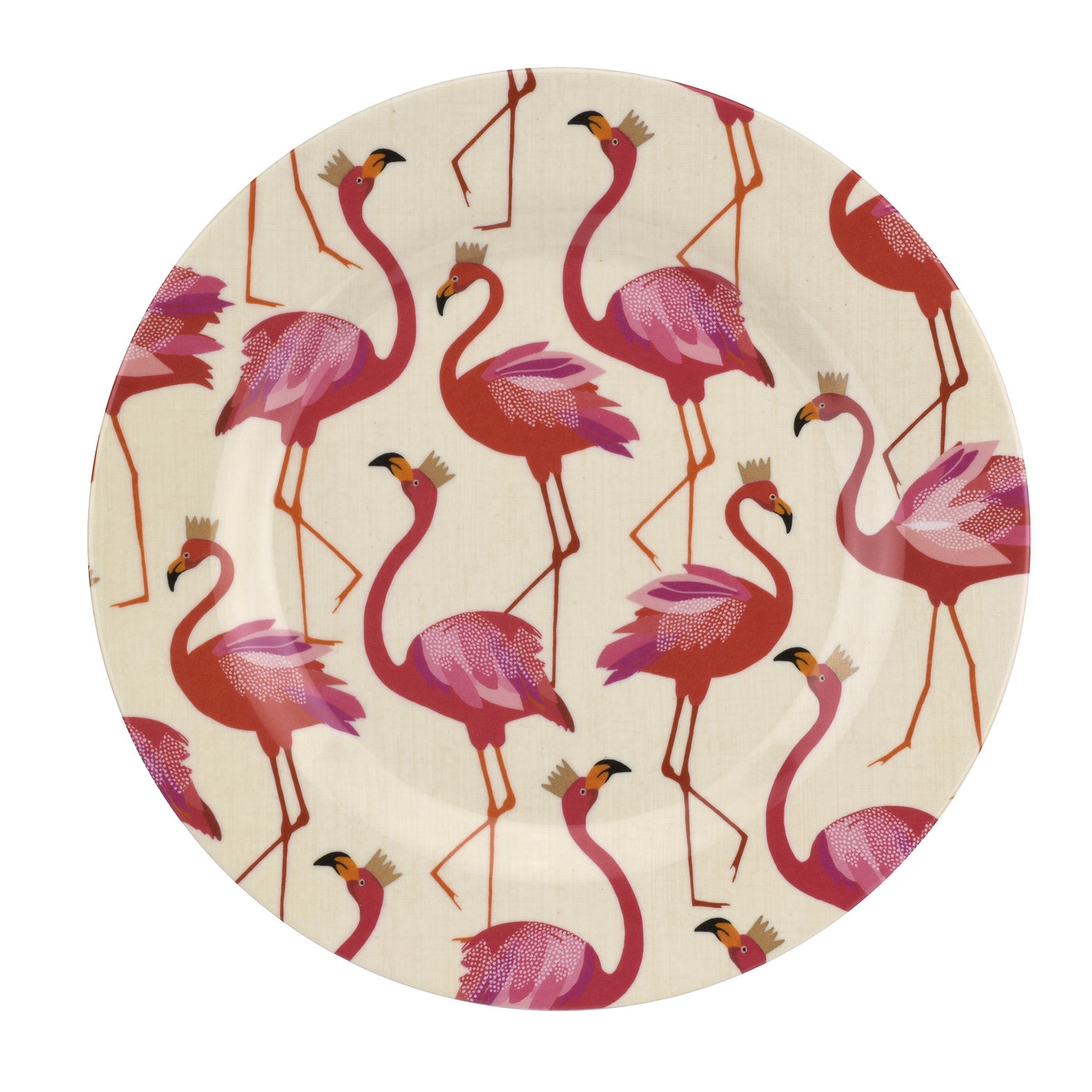 Sara Miller London Flamingo Melamine Side Plate Set of 4 image number null