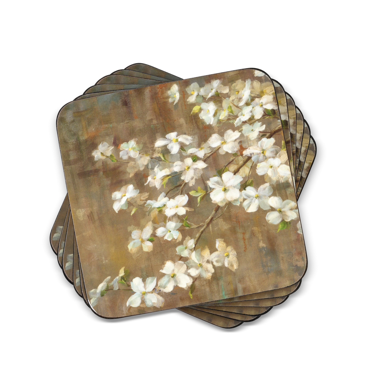Dogwood In Spring 6 Coasters image number null