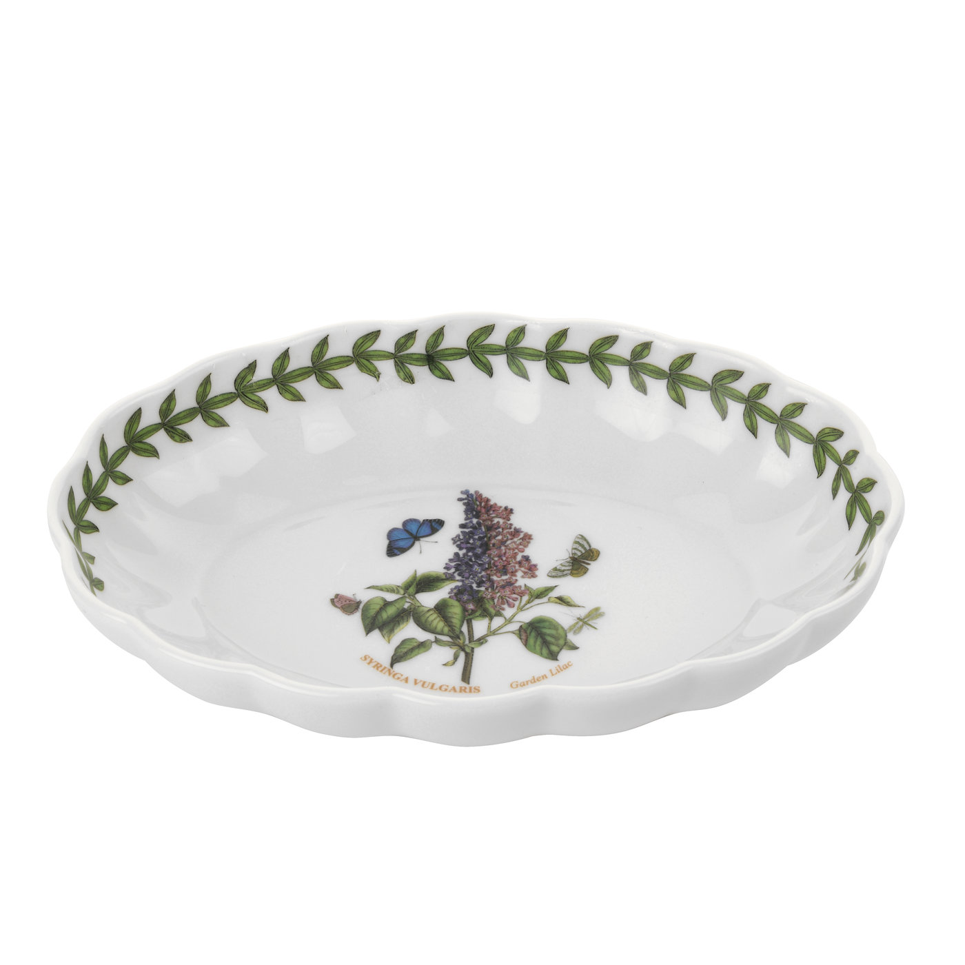 Botanic Garden 6 Inch Fluted Oval Dish, Garden Lilac image number null