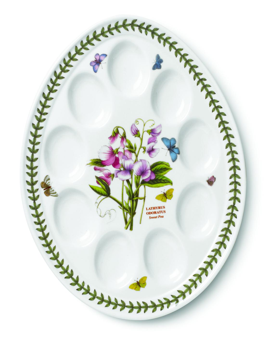 Botanic Garden Devilled Egg Plate, Sweet Pea image number null
