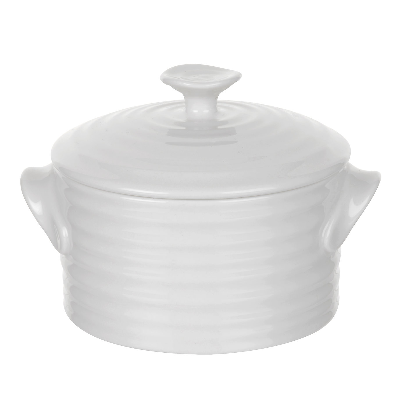 Sophie Conran White Round Lidded Pot image number null