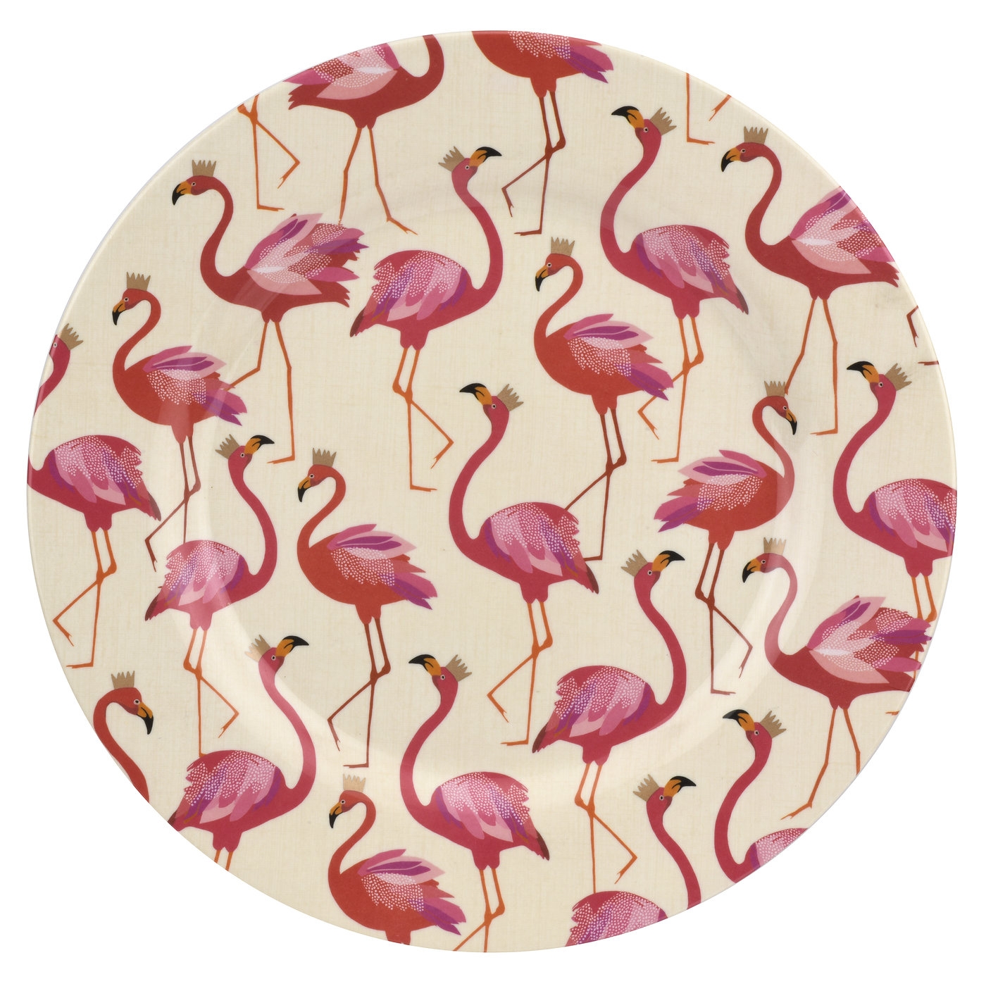 Sara Miller London Flamingo Melamine Dinner Plate Set of 4 image number null