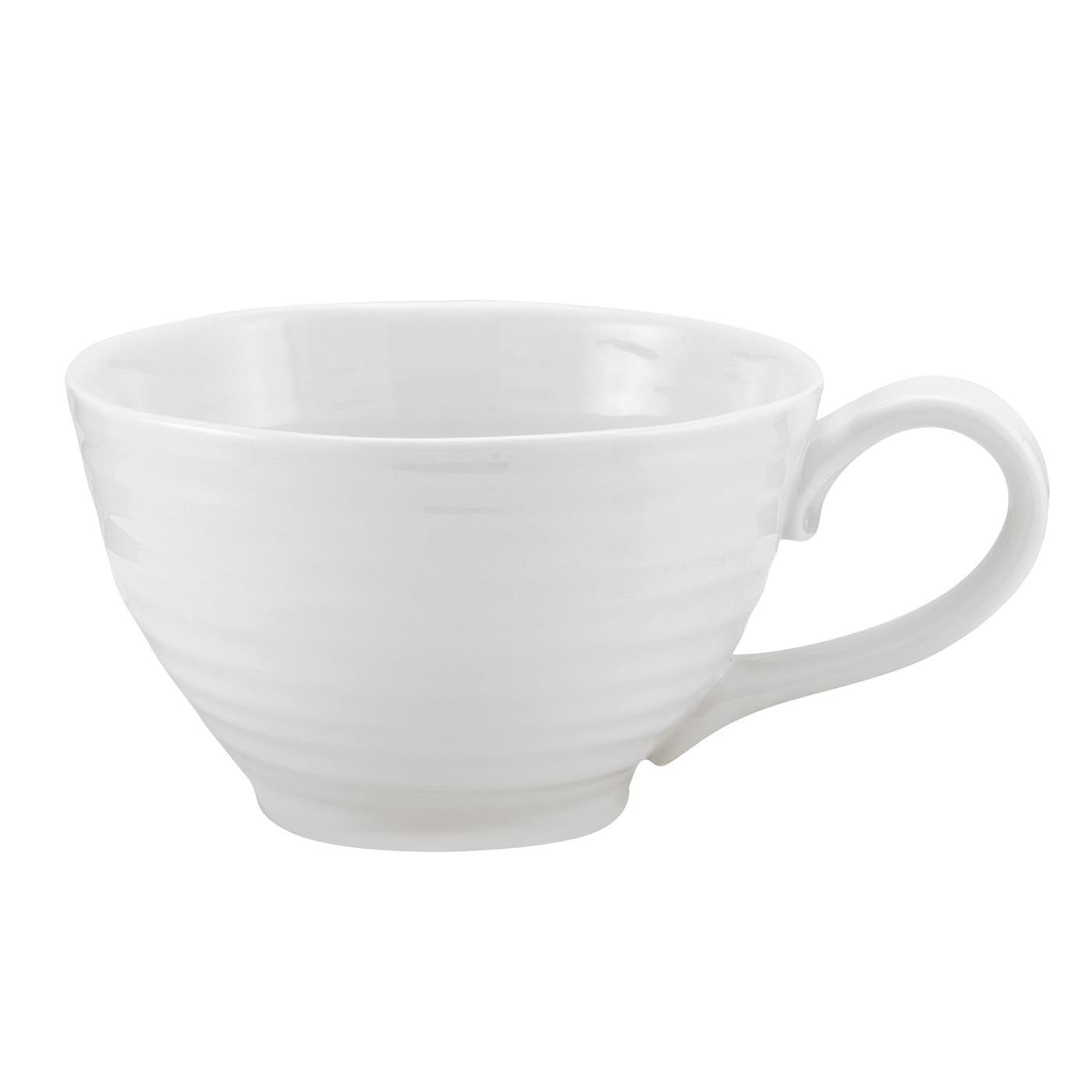 Sophie Conran White Set of 4 Jumbo Cups, Without Saucer image number null