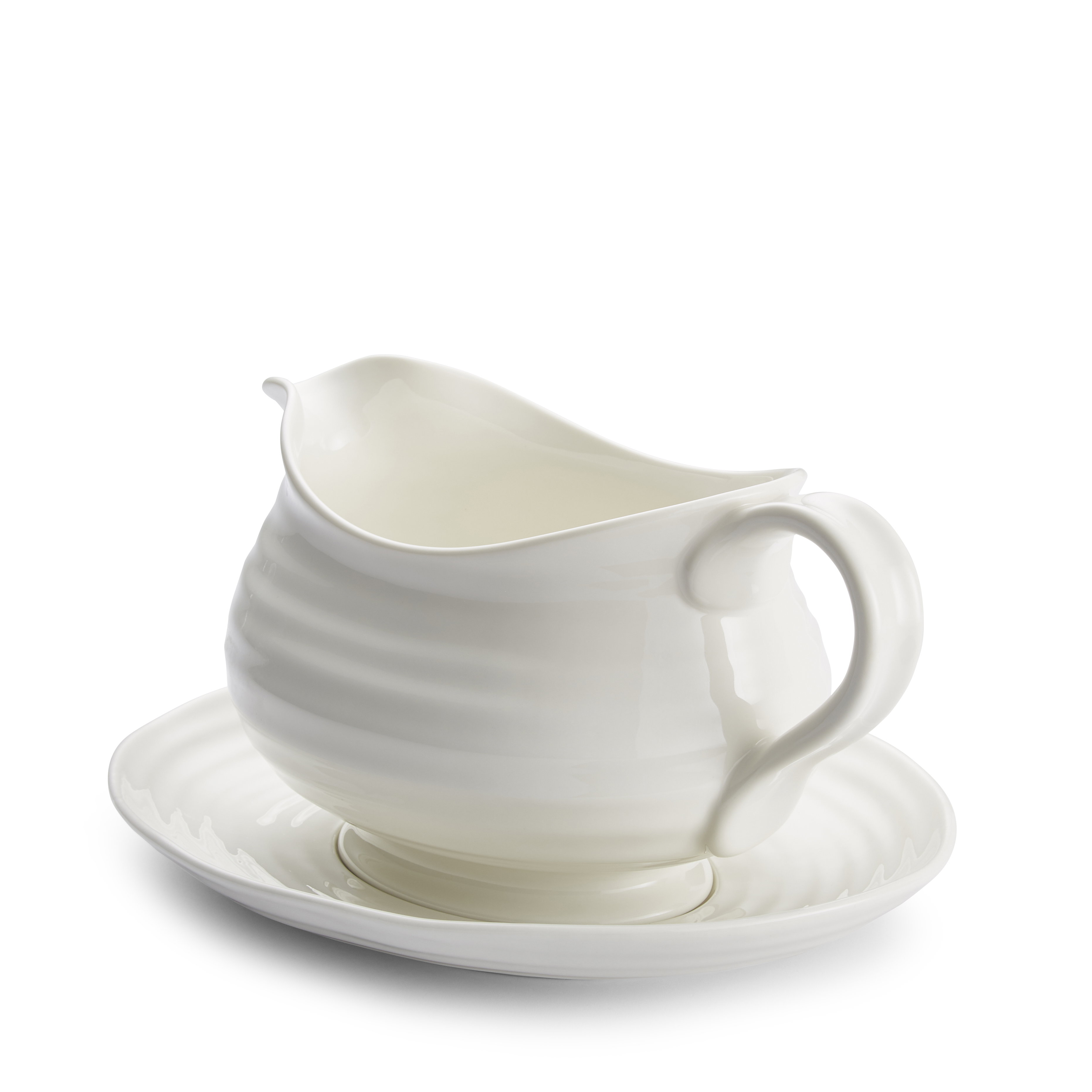 Sophie Conran Gravy Boat & Stand, White image number null