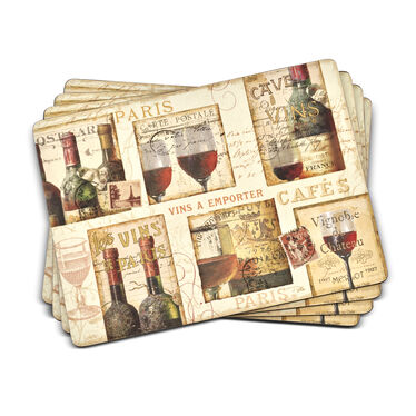 French Cellar Placemats Set of 4