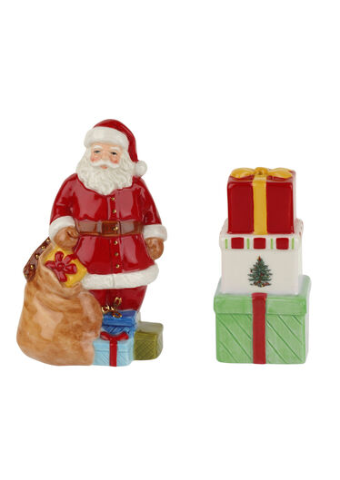 Christmas Tree Santa Salt & Pepper Gift Boxed