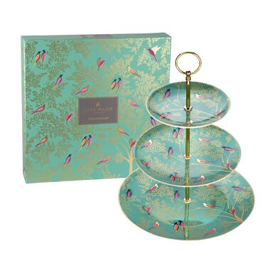 Sara Miller Chelsea Cake Stand, Green Sara Miller Chelsea Cake Stand, Green
