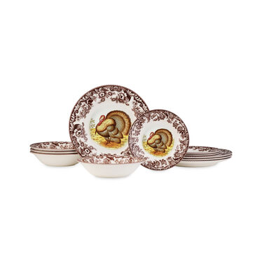 Woodland Turkey 12 Piece Set Woodland Turkey 12 Piece Set