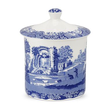 Blue Italian Storage Jar Blue Italian Storage Jar