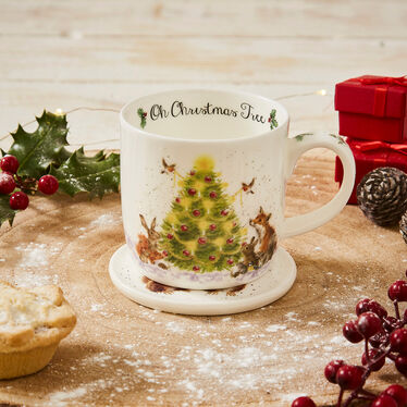 Wrendale Designs Christmas Tree Mug & Coaster Wrendale Designs Christmas Tree Mug & Coaster