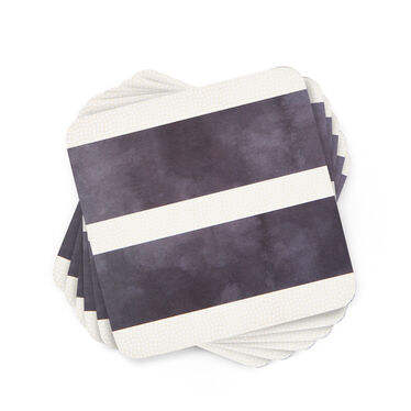 Mono Stripe Set of 6 Coasters