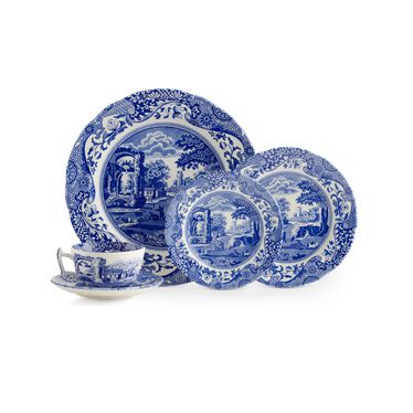 Blue Italian 5 Piece Place Setting Blue Italian 5 Piece Place Setting