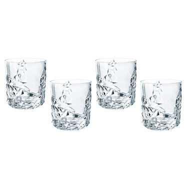Nachtmann Sculpture Whiskey Tumbler Set of 4