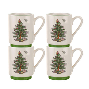 Christmas Tree Stacking Mugs Set of 4 Christmas Tree Stacking Mugs Set of 4