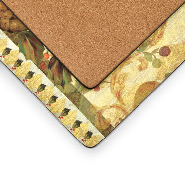 Golden Pineapple Placemats Set of 4