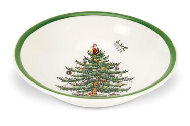 Christmas Tree 8 Inch Cereal Bowls Set of 4