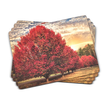 Crimson Trees Placemat Set of 4 Crimson Trees Placemat Set of 4