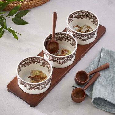 Woodland 7 Piece Condiment Set