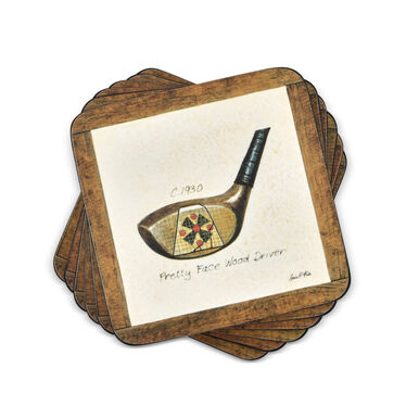 A History of Golf Coasters Set of 6 (M) A History of Golf Coasters Set of 6 (M)