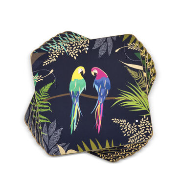 Sara Miller London Parrot Coasters Set of 6