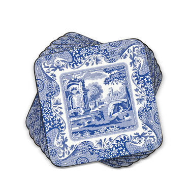 Blue Italian Set of 6 Coasters