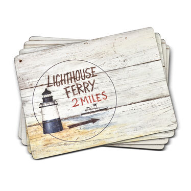 Coastal Signs Placemat Set of 4 Coastal Signs Placemat Set of 4