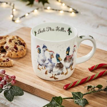 Wrendale Designs Duck The Halls 14 fl.oz. Mug, Duck Wrendale Designs Duck The Halls 14 fl.oz. Mug, Duck