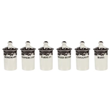 Delamere Spice Jars Set Of 6 Delamere Spice Jars Set Of 6