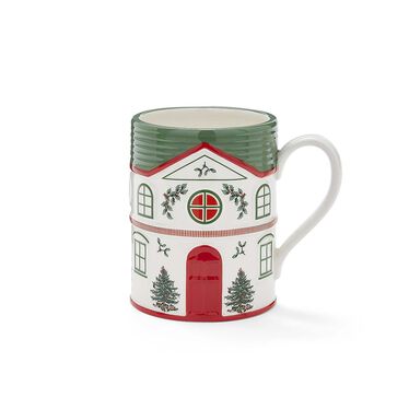 Christmas Tree Village Green Mug