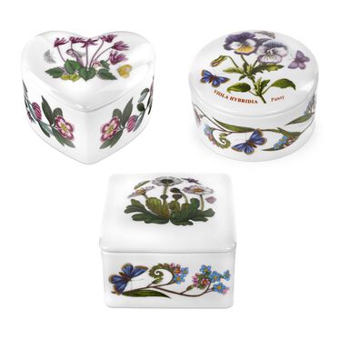 Botanic Garden Set of 3 Covered Boxes