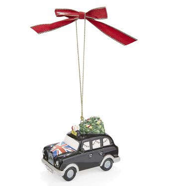 Christmas Tree Black Taxi Ornament Christmas Tree Black Taxi Ornament