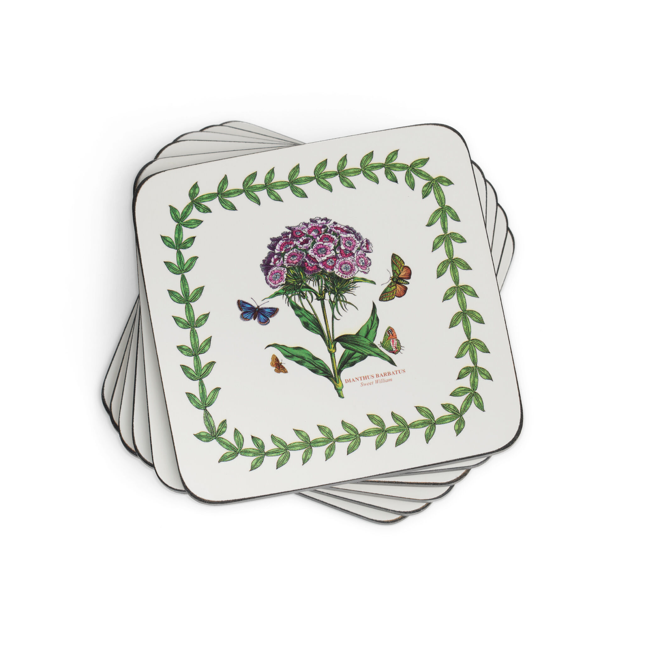 Portmeirion Pimpernel "Historic Charleston Collection"  Pears Coaster 6 pc Set
