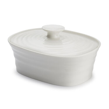 Sophie Conran Covered Butter Dish, White