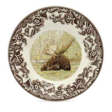 Woodland Bread and Butter Plate 6 Inch, Moose Woodland Bread and Butter Plate 6 Inch, Moose