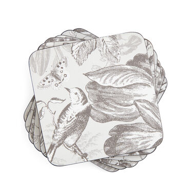 Vintage Garden Coasters Set of 6