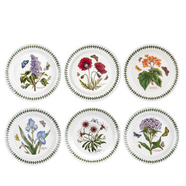 Botanic Garden 8.5 Inch Salad Plate Set of 6 (Assorted Motifs)