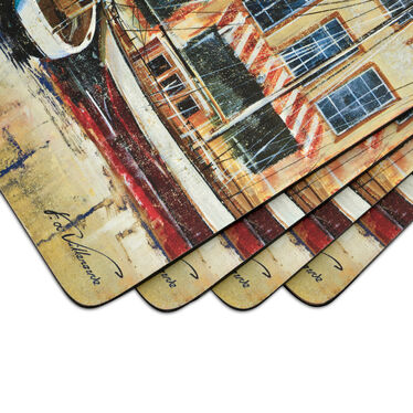 Boat Scene Large Placemats Set of 4