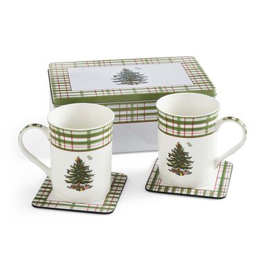 Chrsitmas Tree 2025 Annual 5pc Mug & Tin Set Chrsitmas Tree 2025 Annual 5pc Mug & Tin Set