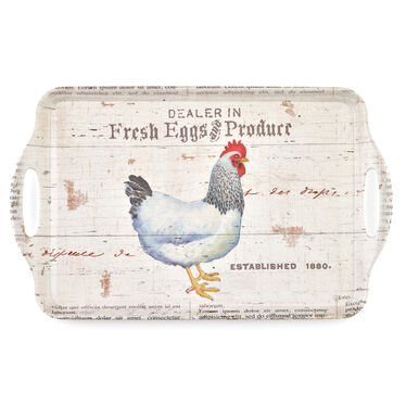 On The Farm Large Handled Tray