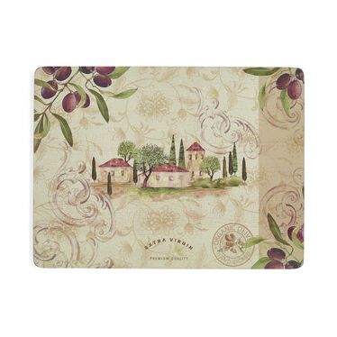 Olive Orchard Set of 4 Large Placemats