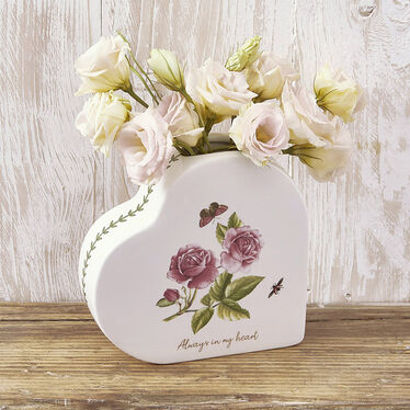 Botanic Garden Sentiments Heart Vase