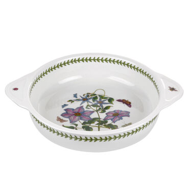 Botanic Garden Round Baking Dish with Handles, Clematis Botanic Garden Round Baking Dish with Handles, Clematis