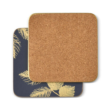 Sara Miller London Etched Leaves Coasters Set of 6 Navy Sara Miller London Etched Leaves Coasters Set of 6 Navy