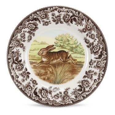 Woodland Salad Plate 8 Inch, Rabbit