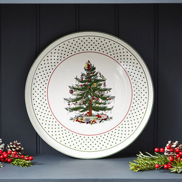 Christmas Tree Polka Dot 13" Lazy Susan Christmas Tree Polka Dot 13" Lazy Susan