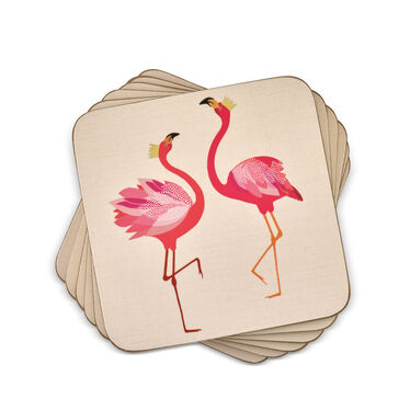 Sara Miller London The Flamingo Coasters Set of 6 Sara Miller London The Flamingo Coasters Set of 6