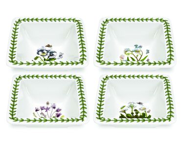 Botanic Garden Set of 4 Square Mini Bowls Botanic Garden Set of 4 Square Mini Bowls