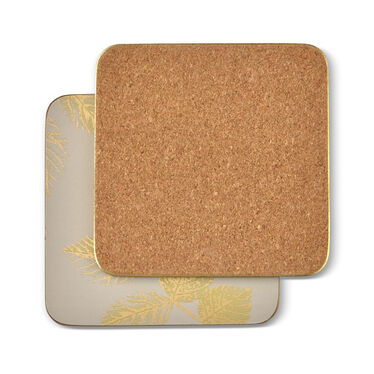 Sara Miller London Etched Leaves Coasters Set of 6 Light Grey Sara Miller London Etched Leaves Coasters Set of 6 Light Grey