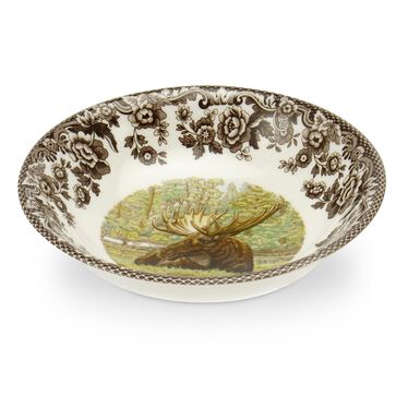 Woodland Cereal Bowl 6.25 Inch, Moose Woodland Cereal Bowl 6.25 Inch, Moose