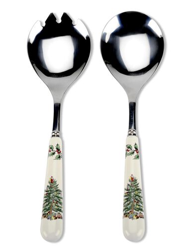 Christmas Tree Set of 2 Salad Servers